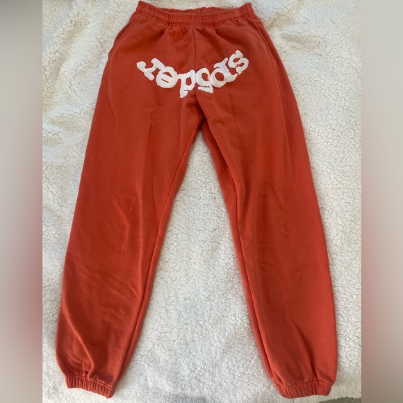 Young Thug Sp5der Angel Number Orange Sweatpant